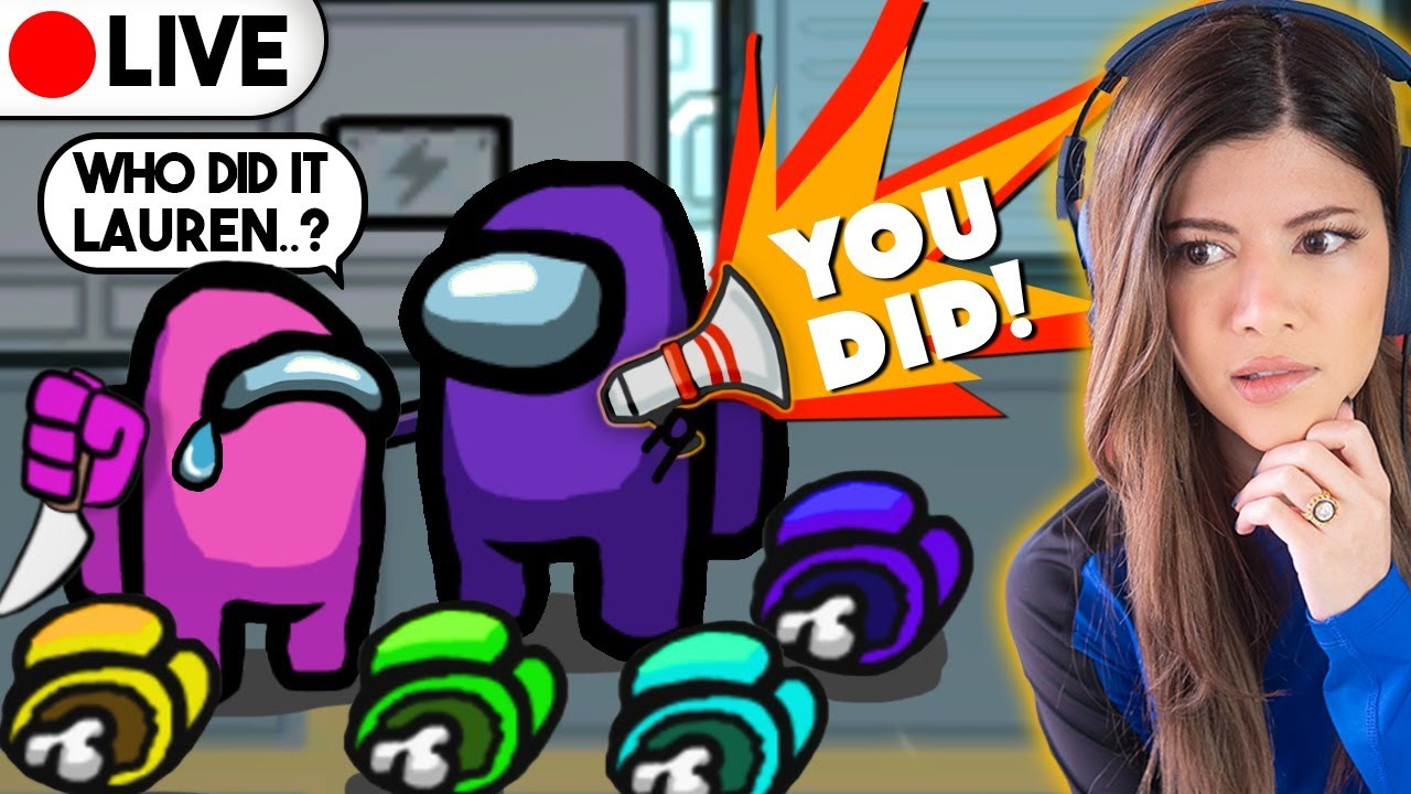 🔴 LIVE Among Us: Smajor, LaurenzSide, DanTDM, Kara, Tiff, CaptainSparklez and friends!
