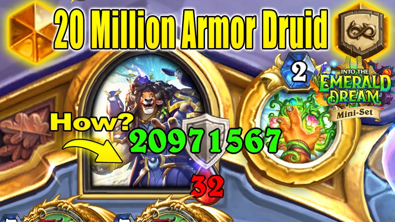 Is 20 Million Armor Druid Deck Good Enough in 2025 Into the Emerald Dream Mini-Set | Hearthstone