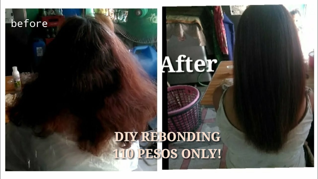DIY REBONDING AT HOME 110 PESOS ONLY? (TIPID) PAANO?! VLOG#26