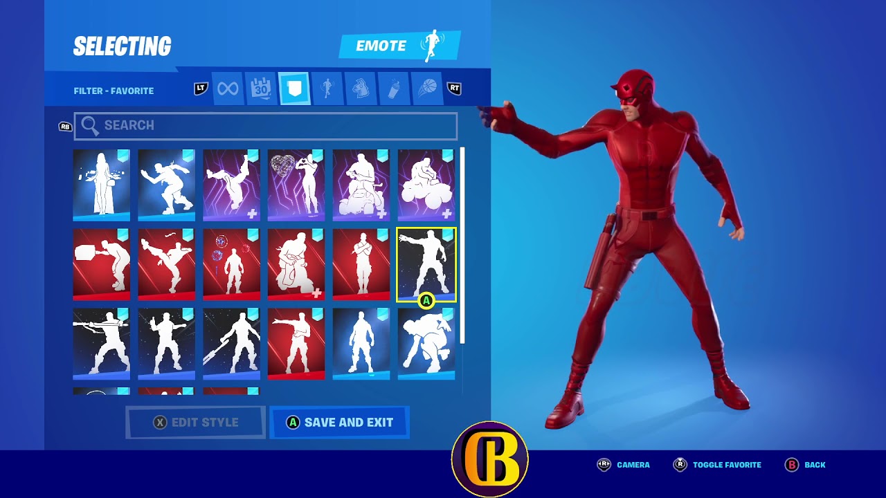 Daredevil All Marvel, DC, Gaming Legends, Star Wars Emotes & Dances Series