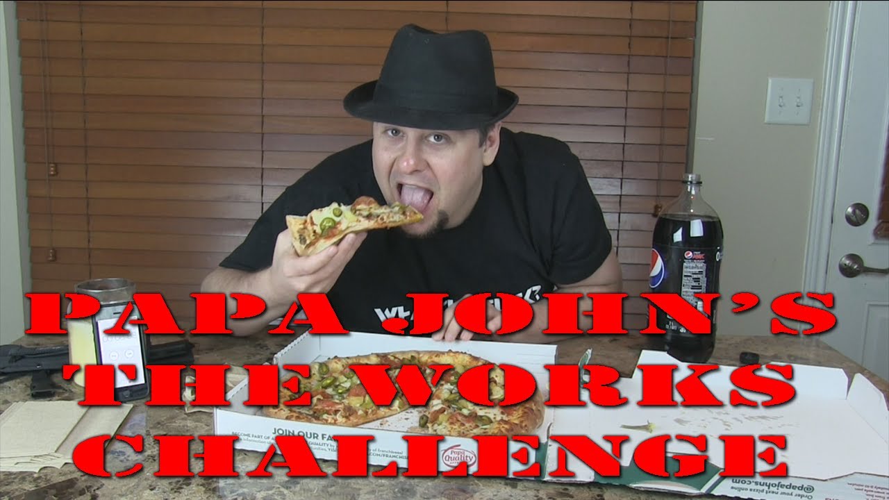 Papa Johns The Works Pizza Challenge