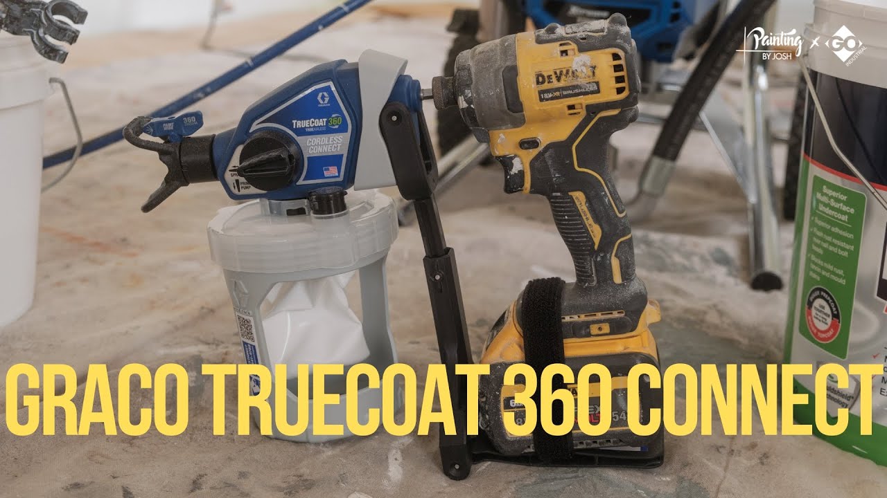 POWER DRILL TURNED PAINT SPRAYER!? GRACO TRUECOAT 360 CONNECT FIRST IMPRESSIONS