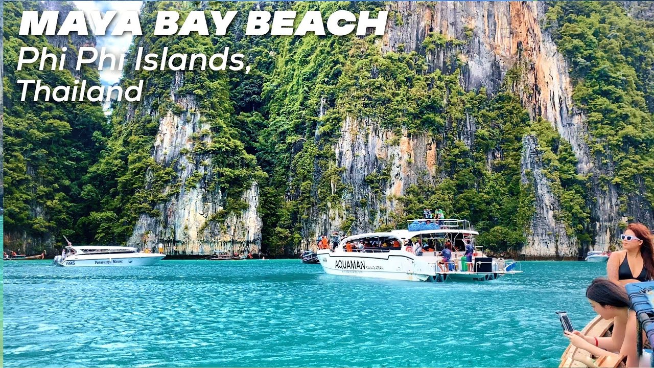 Phi Phi Island Tour | Maya Bay Beach | Thailand 2023 4k