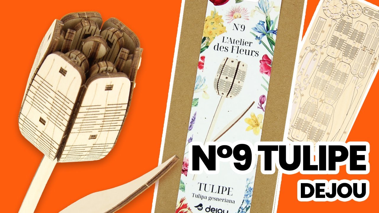 L'Atelier des fleurs N°9 - Construire une tulipe en bois