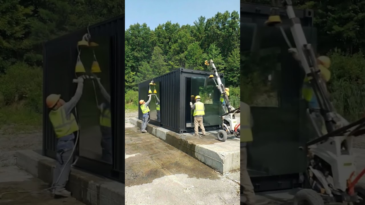 Building a Container Home from Scratch in 60 Seconds  Full Timelapse, #shippingcontainerhome #contai