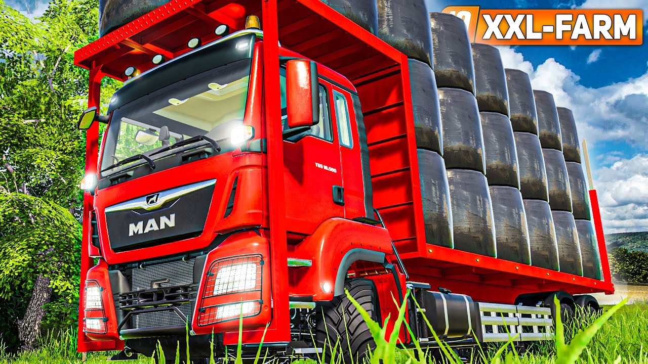 LS19 XXL Farm 2 #7: GRASSILAGE-Ballen lagern und verkaufen! | LANDWIRTSCHAFTS SIMULATOR 19