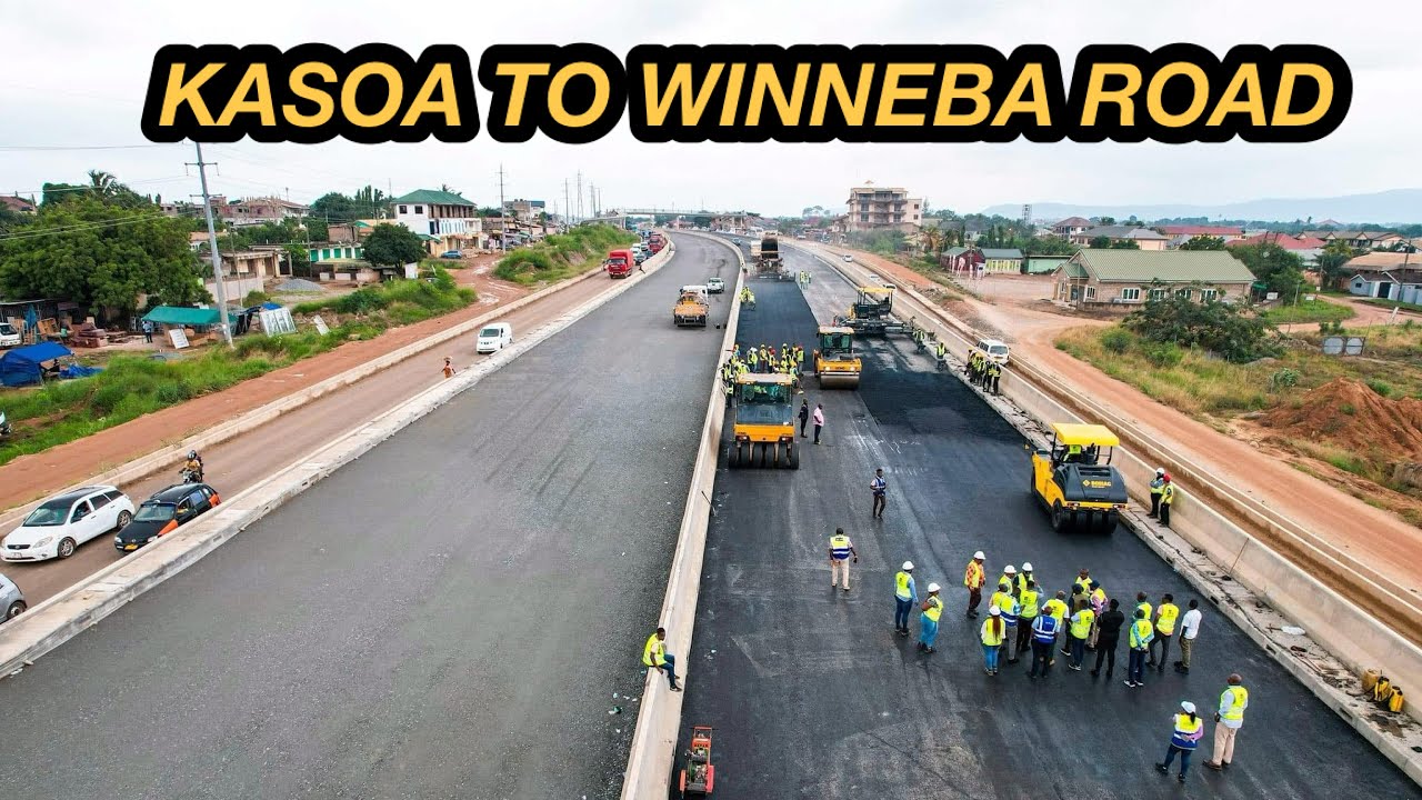 Oseey Ghana, 🇬🇭 Kasoa to Winneba Road, Modern Asphalting Ongoing, Mahama is the hope indeed 