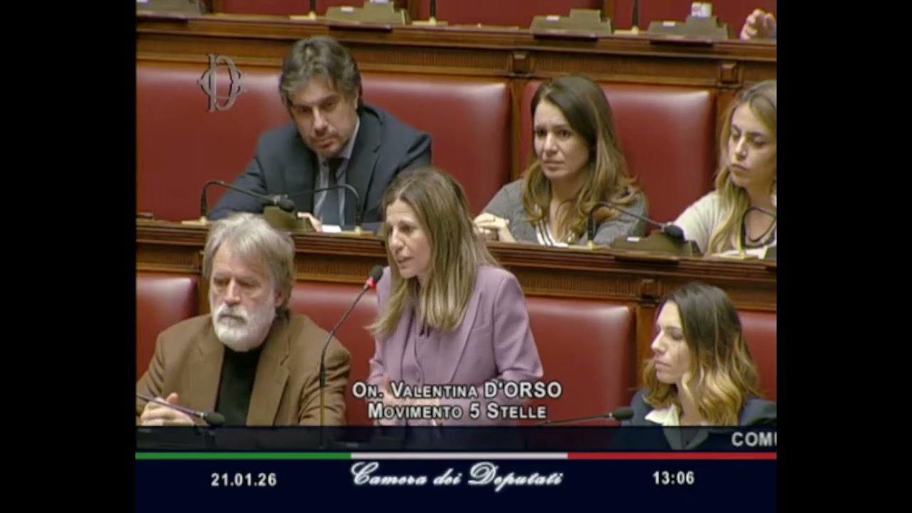Valentina D'Ortso   M5S Camera   Dichiarazione di voto in Aula 21/01/2026