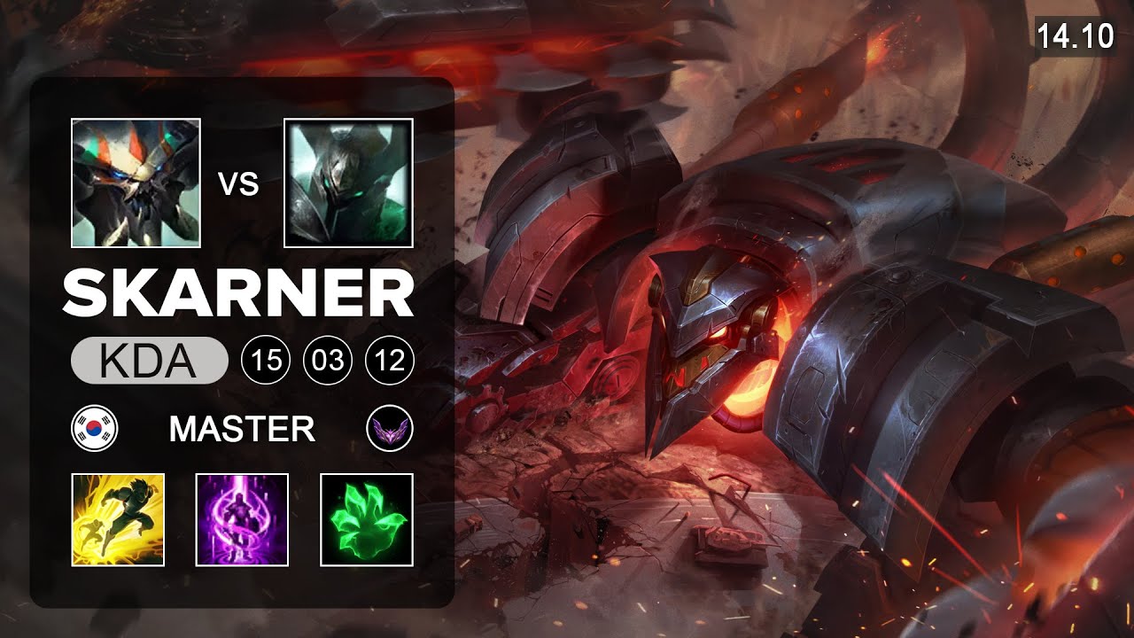 Skarner vs Mordekaiser Top - KR Master - Patch 14.10 Season 14