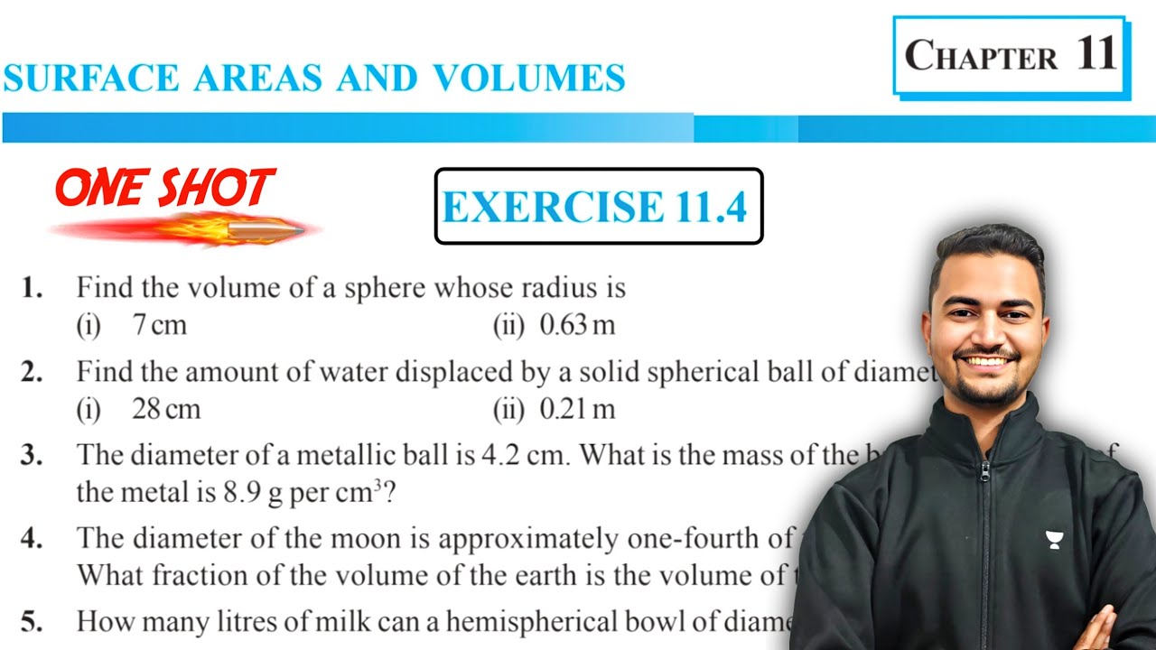 Class 9 Maths Chapter 11 | Surface Areas and Volumes | Exercise 11.4 Solutions