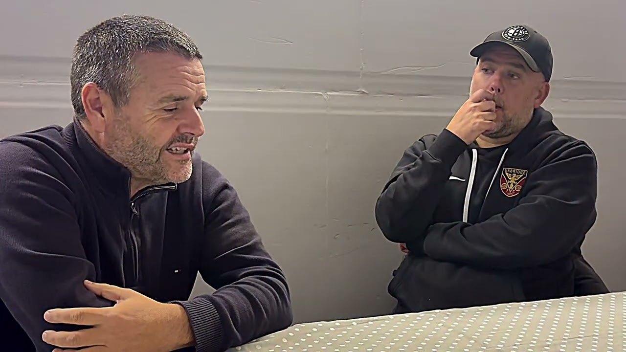 Chairman, Mark Bantock, interviews Manager, Danny Edwards
