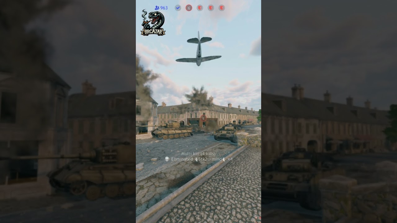 Enlisted - Invasion of Normandy = P-47 Thunderbolt vs Panzer III and Tigre II