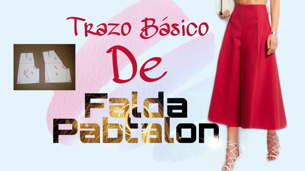 TRAZO BÁSICO DE FALDA PANTALÓN/BERTHA BURITICA/ CLASE 20