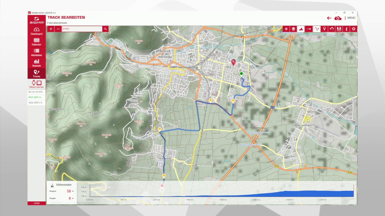 SIGMA SPORT // ROX GPS 7.0 + 11.0 // Tracks