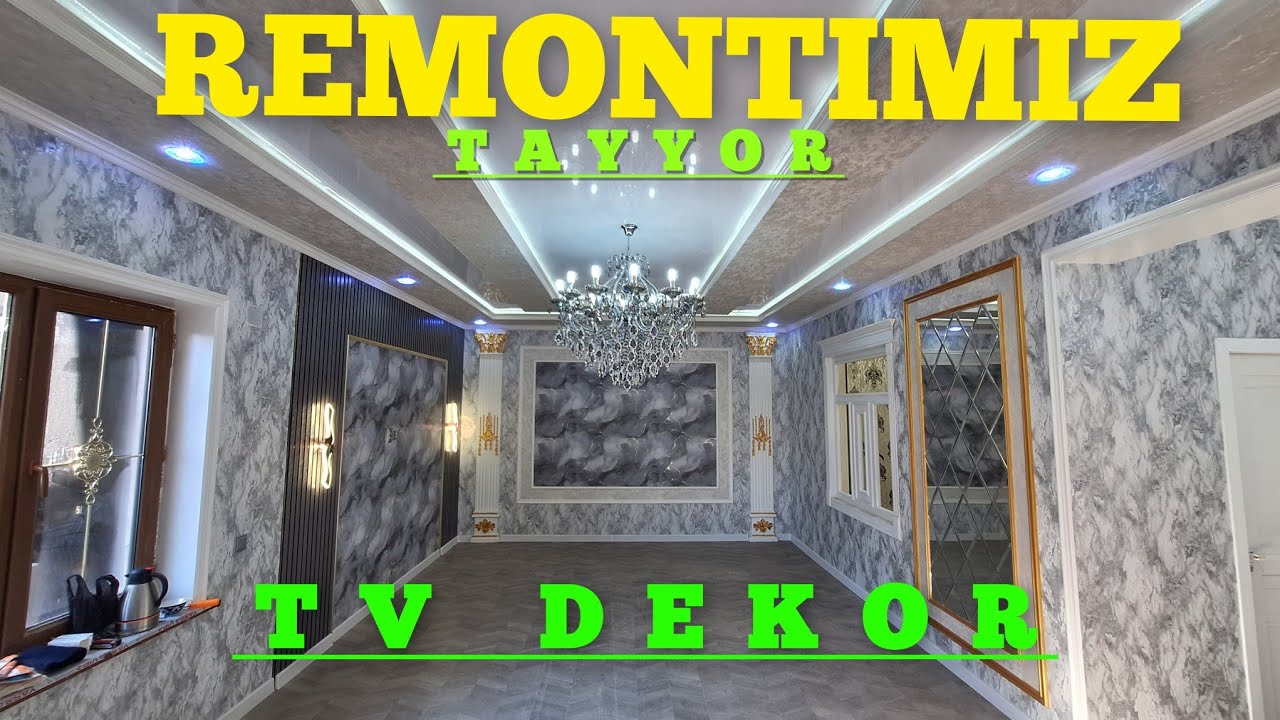 ZAMONAVIY YEVRO REMONT QILISH TV DEKOR PROYEKT