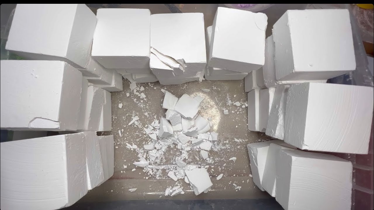 36 gym chalk blocks | 10k YT follower celebration | #asmr