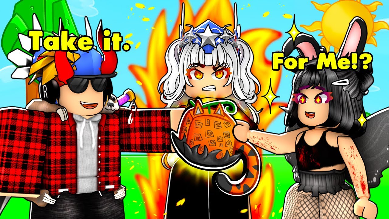 Crazy Rich Girl HATED The Poor.. Until She Met ME! (ROBLOX BLOX FRUIT)