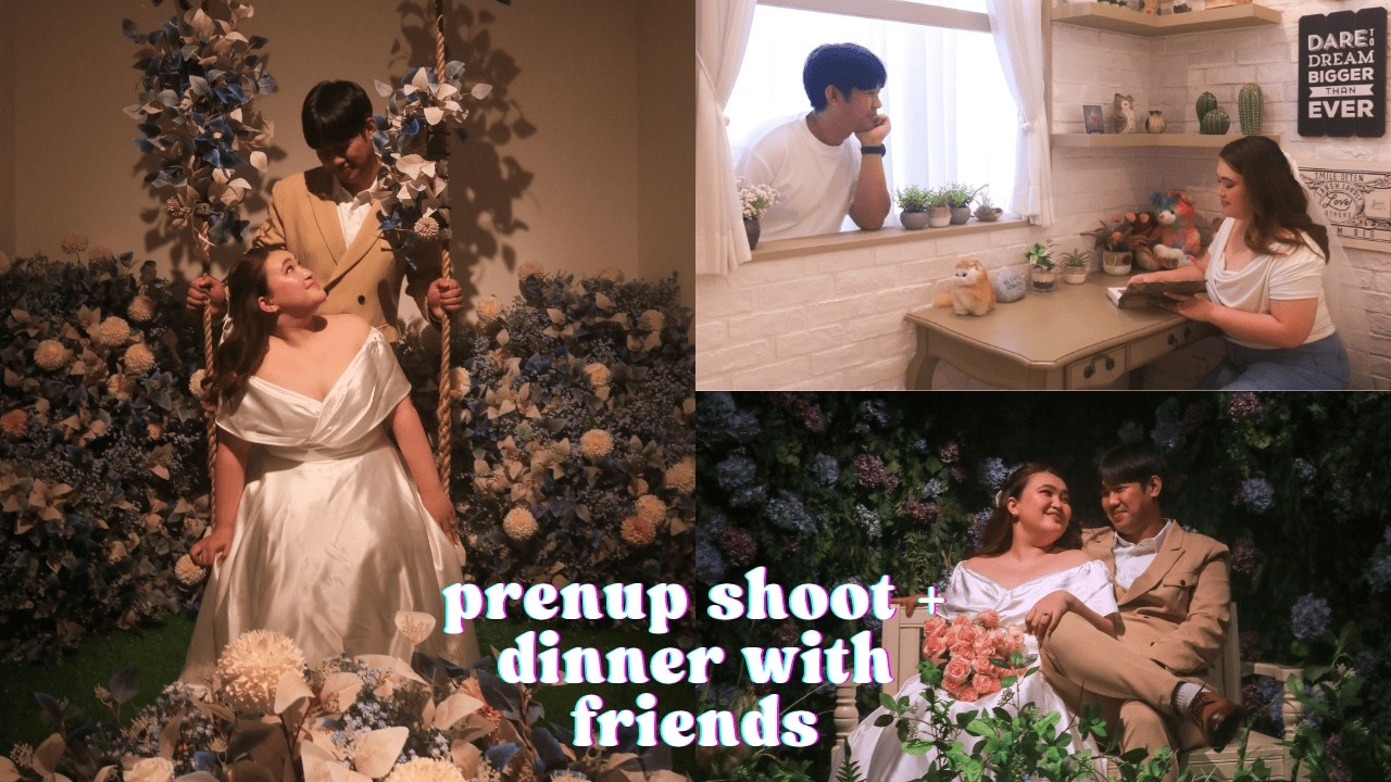 prenup shoot at midnight dream studio, dinner with friends at aegyo cafe | @andengtures