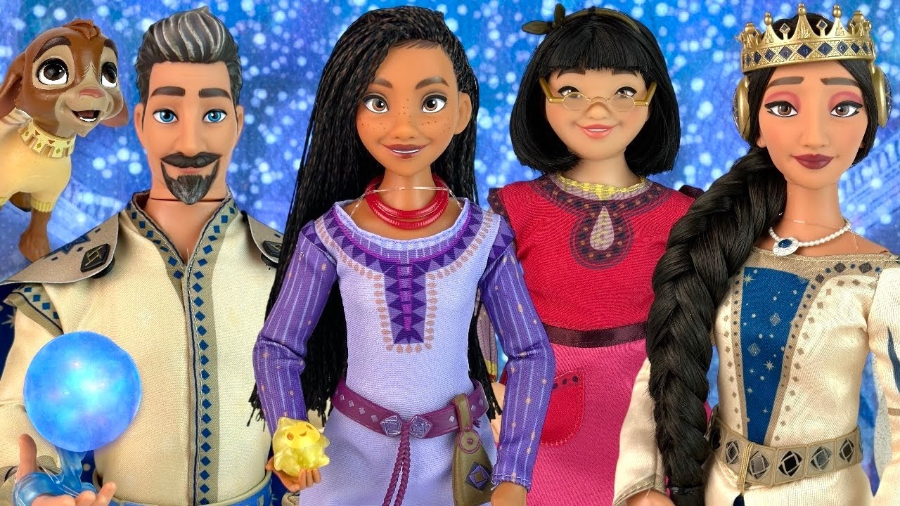 WISH doll set by Shopdisney (Asha, King Magnifico, Queen Amaya, Dahlia) Review & Unboxing ⭐️