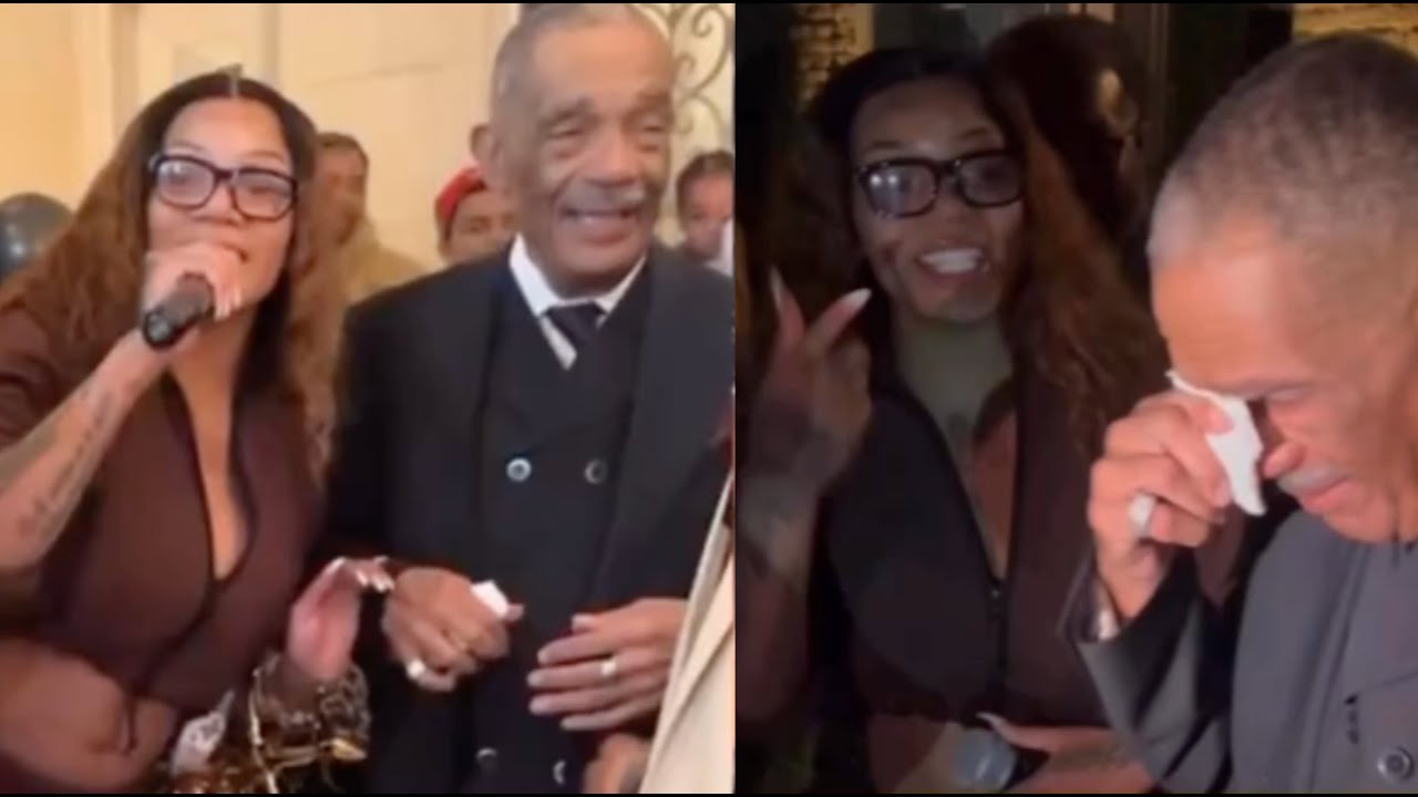 Glorilla's Dad Fights Back Tears After She Surprised Him With A New Jaguar At His Retirement Party