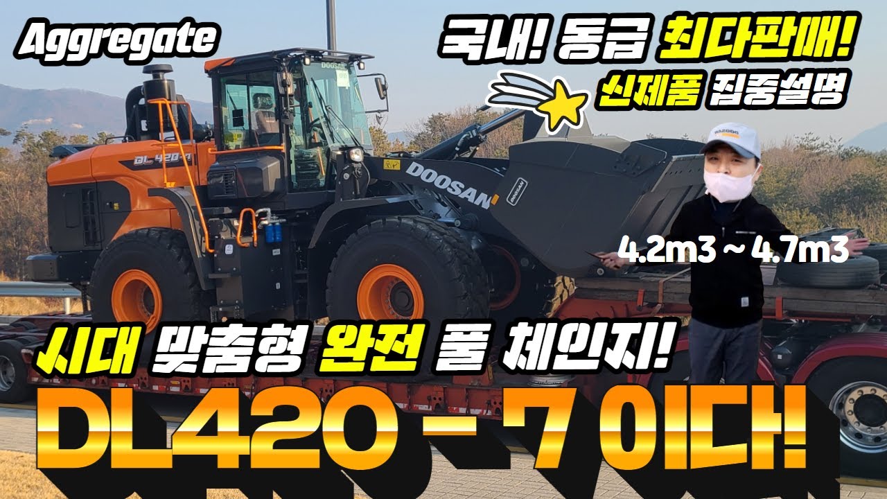 [신기종 소식] '22년형 두산 신기종 휠로더 DL420-7 ! 시대에 맞는 첨단 기술과 기능 장착! 제품집중(상세)설명 '22. New Wheel Loader Model!