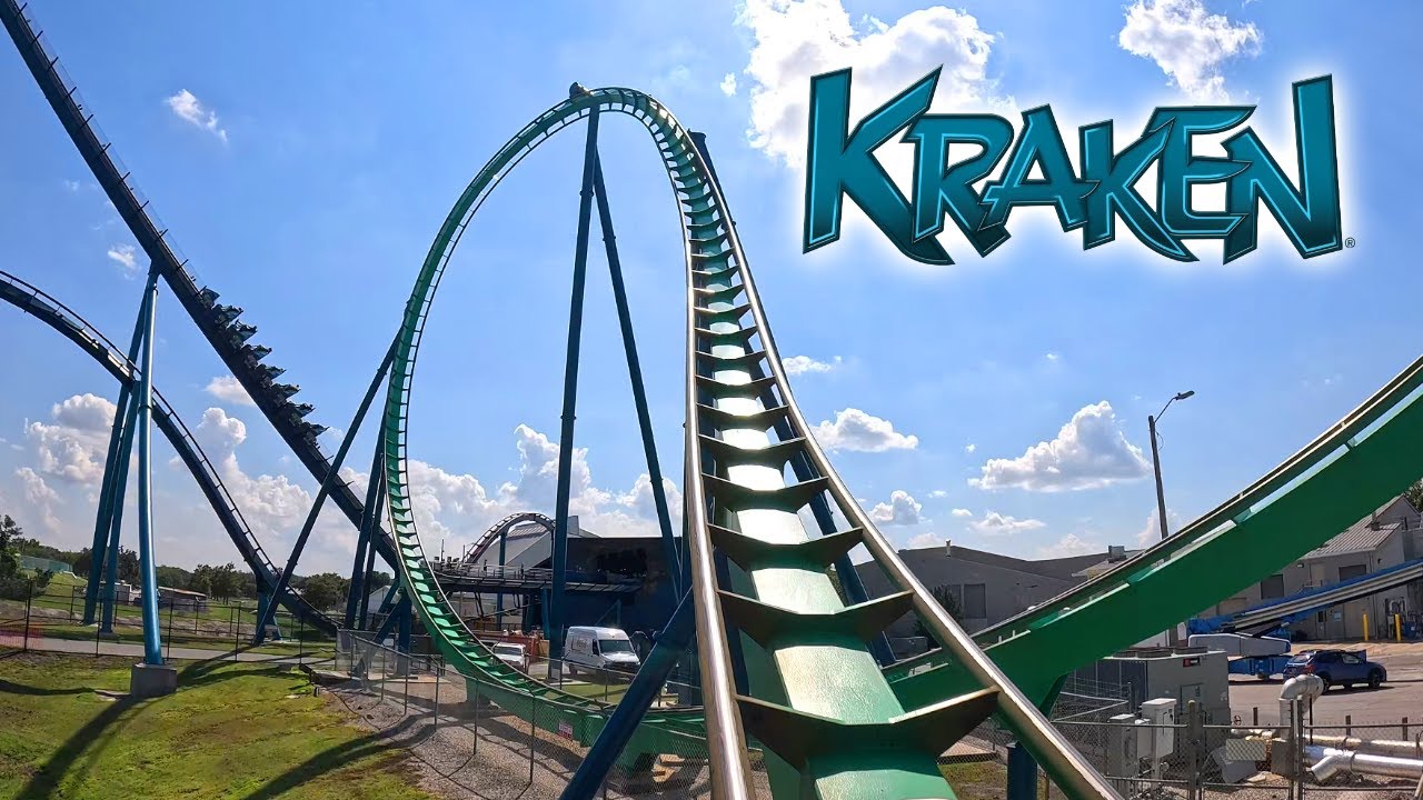 Kraken On Ride POV 4K - SeaWorld Orlando