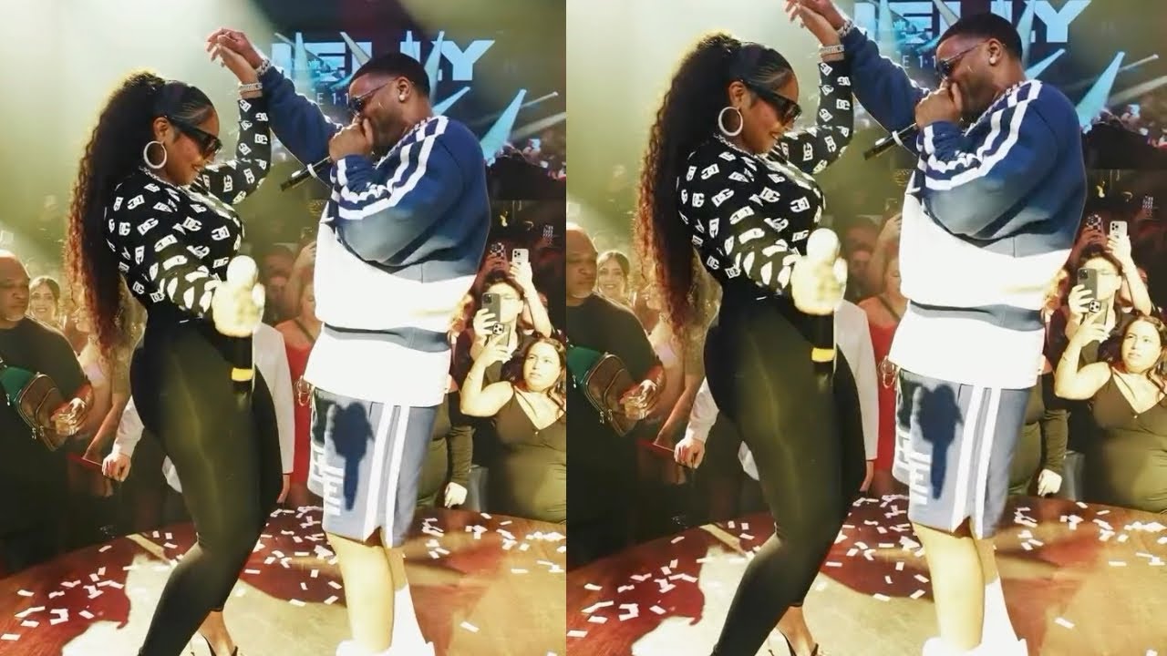Nelly Stops The Show And Brings Up  His Wife Ashanti On Stage