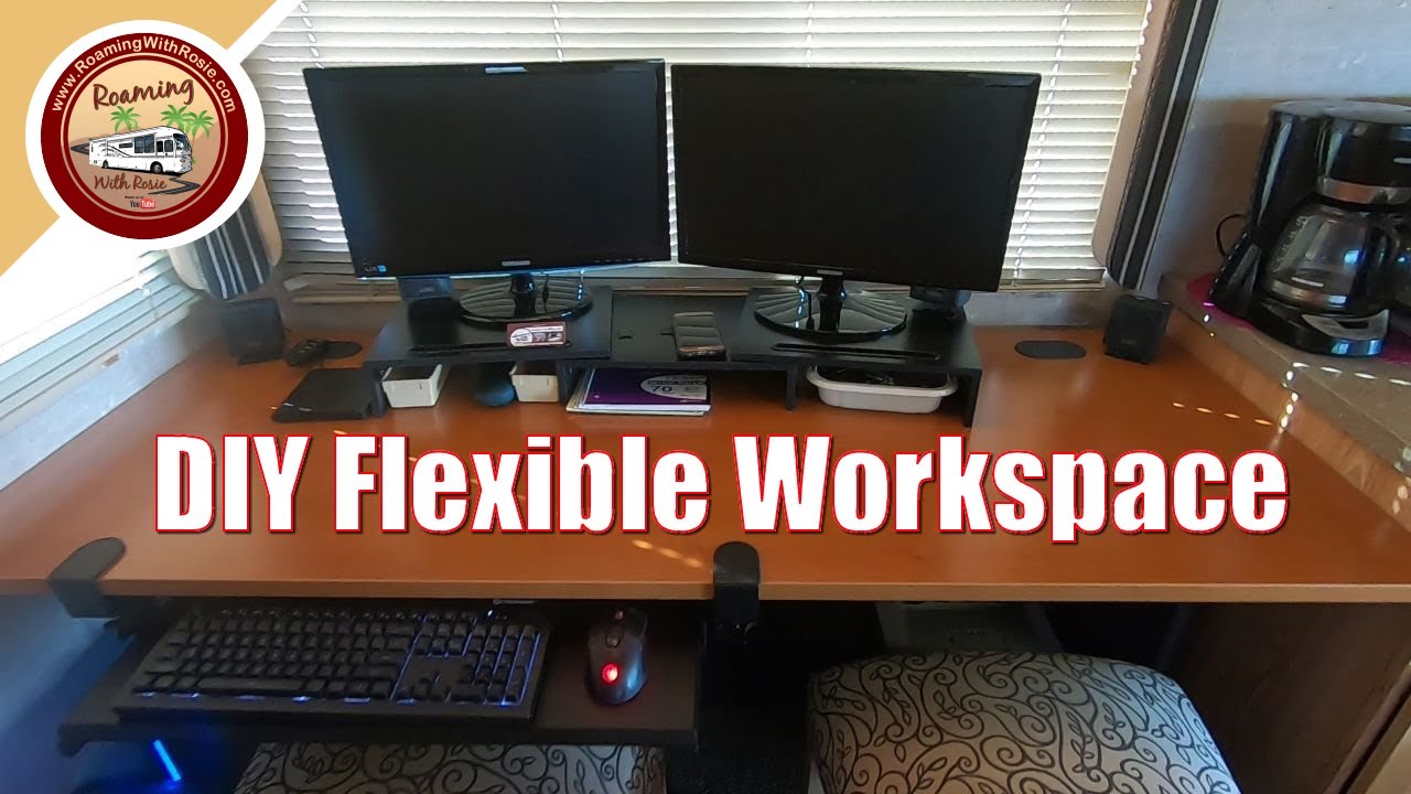 DIY Desk/Dining Table - RV Office Space Or Tiny Home