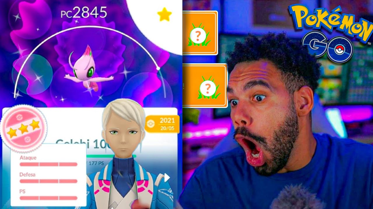 IMPOSSÍVEL ACREDITAR!!! CELEBI *SHINY* 100% DE IV... 🤯 #pokemongo