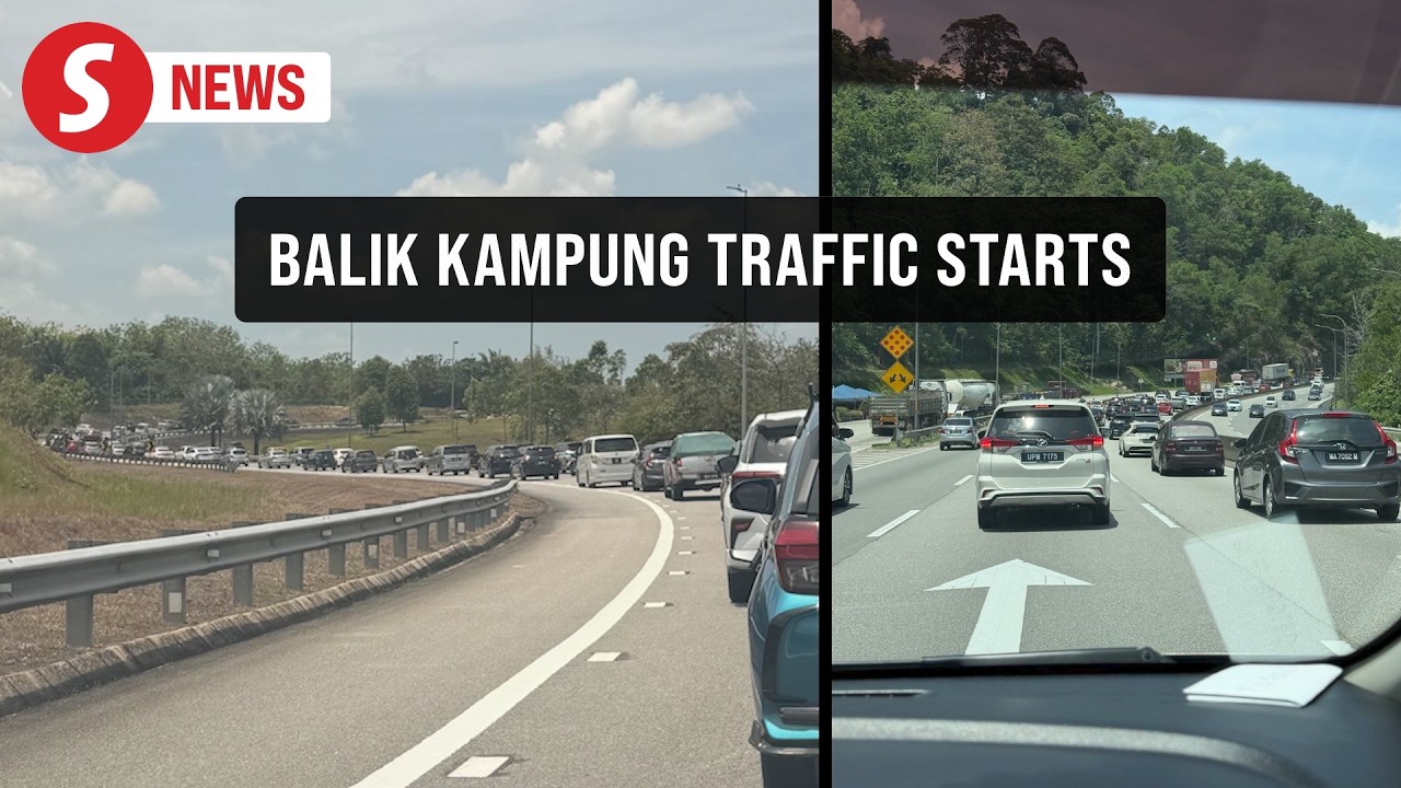Eastbound traffic from Klang Valley builds up, north-south flow remains smooth