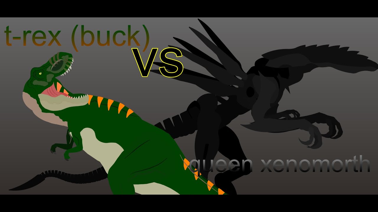 T-rex vs queens xenomorth