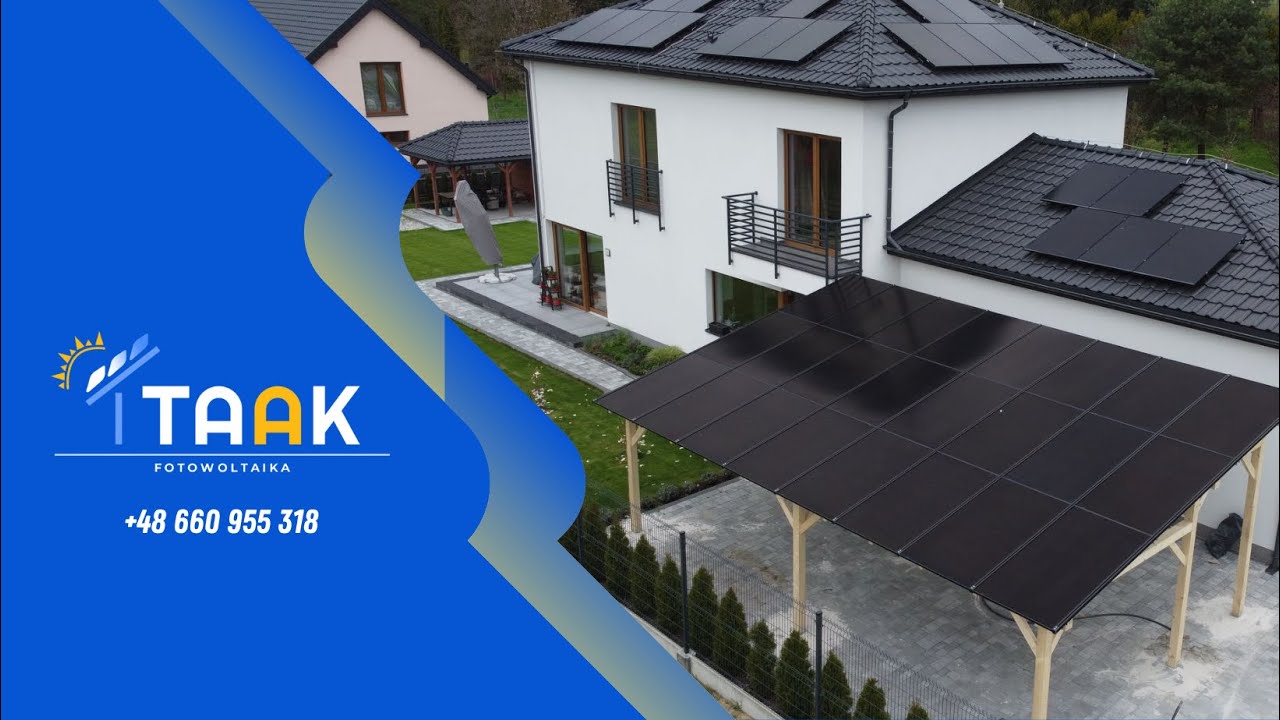 Wiata Fotowoltaiczna Carport – Drewniana Konstrukcja SZCZELNY DACH