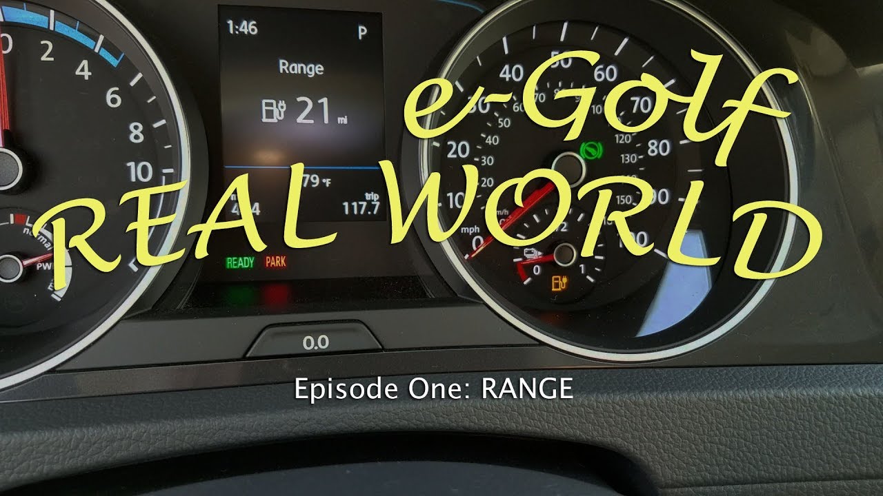 Диапазон eGolf REAL WORLD