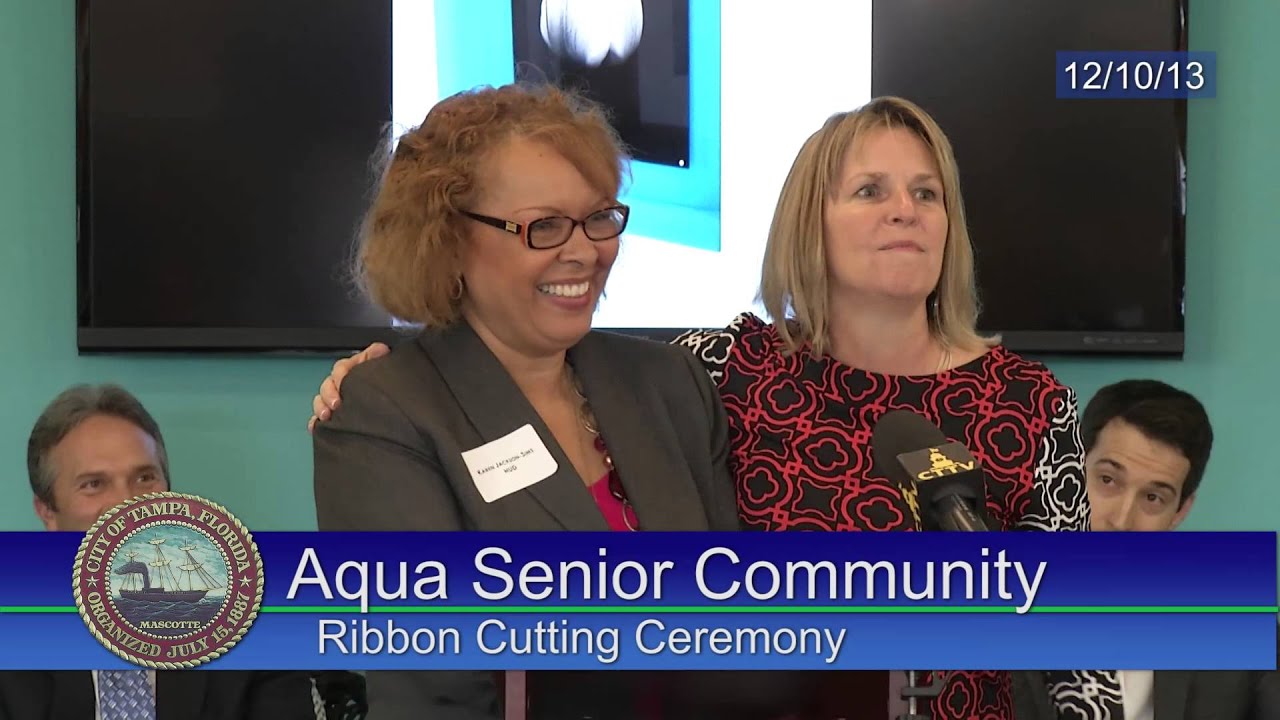 Aqua Senior Community Ribbon Cutting Ceremony - December, 2013