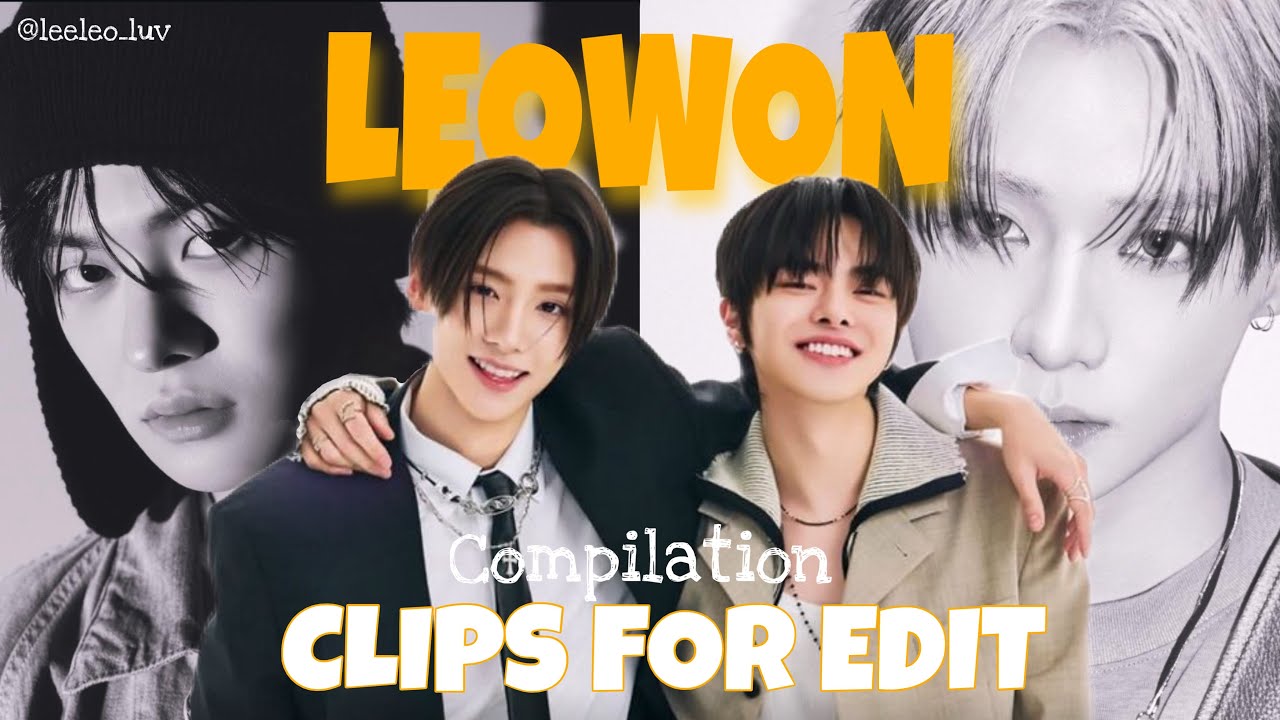 Leo and Sangwon Clips Compilation for Editing | LEOWON | alphadriveone 
