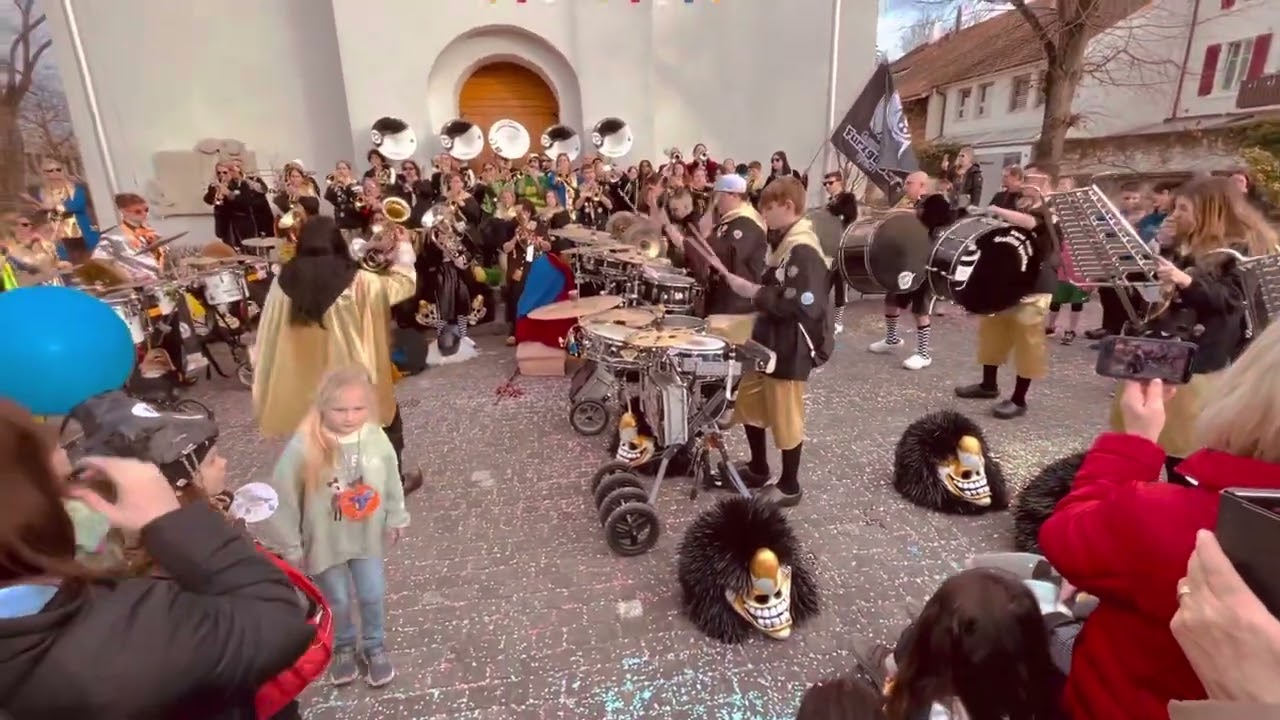 Graffitti-Spukker und die Guggemusig Furzgugge Rynach Halleluja 2023