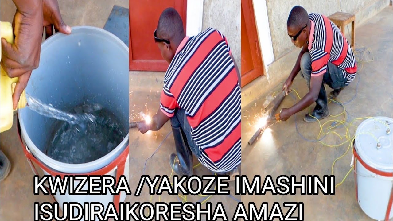 Kwizera yavumbuye imashine isudira ikoresha amazi , atuye irwamagana umurenge wa kigabiro