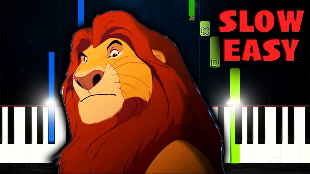 Circle Of Life (The Lion King) - SLOW EASY Piano Tutorial