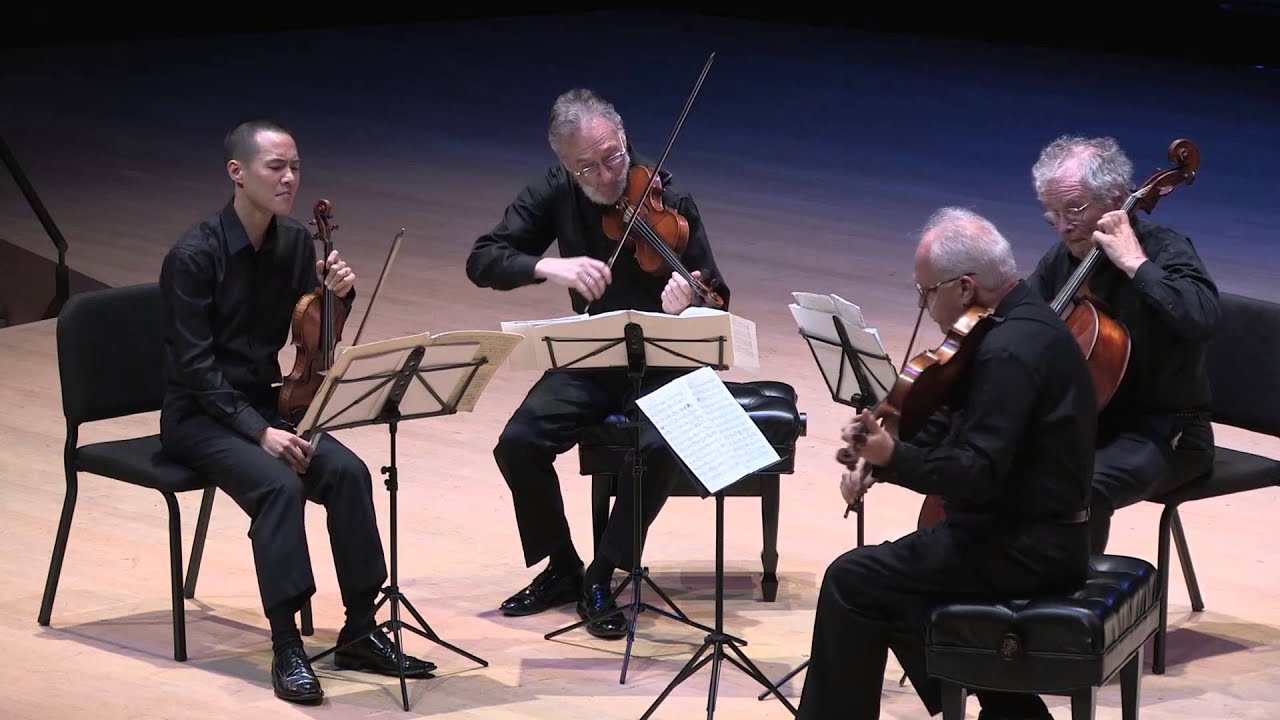 Juilliard String Quartet performs Bach Art of Fugue, Contrapuncti 1 - 4