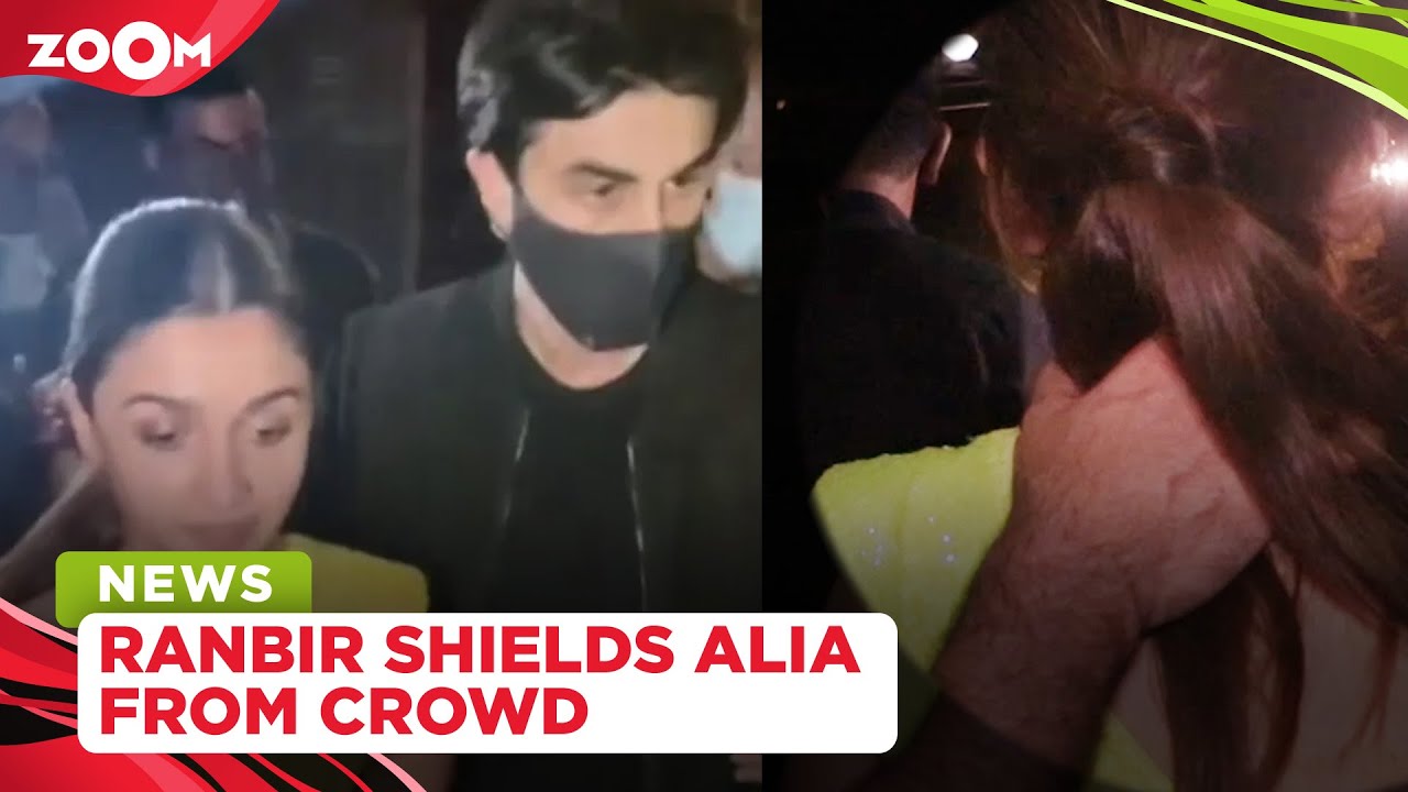 Ranbir Kapoor turns protective boyfriend as her ladylove Alia Bhatt gets mobbed by fans and paps