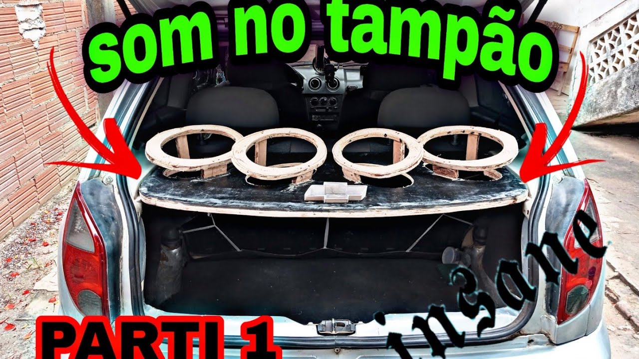 PROJETO DE SOM NO TAMPÃO DA MALA