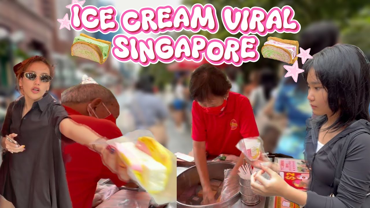 SEBELUM PULANG KE INDONESIA AYU TING TING JAJAN ES KRIM VIRAL SINGAPORE!!!