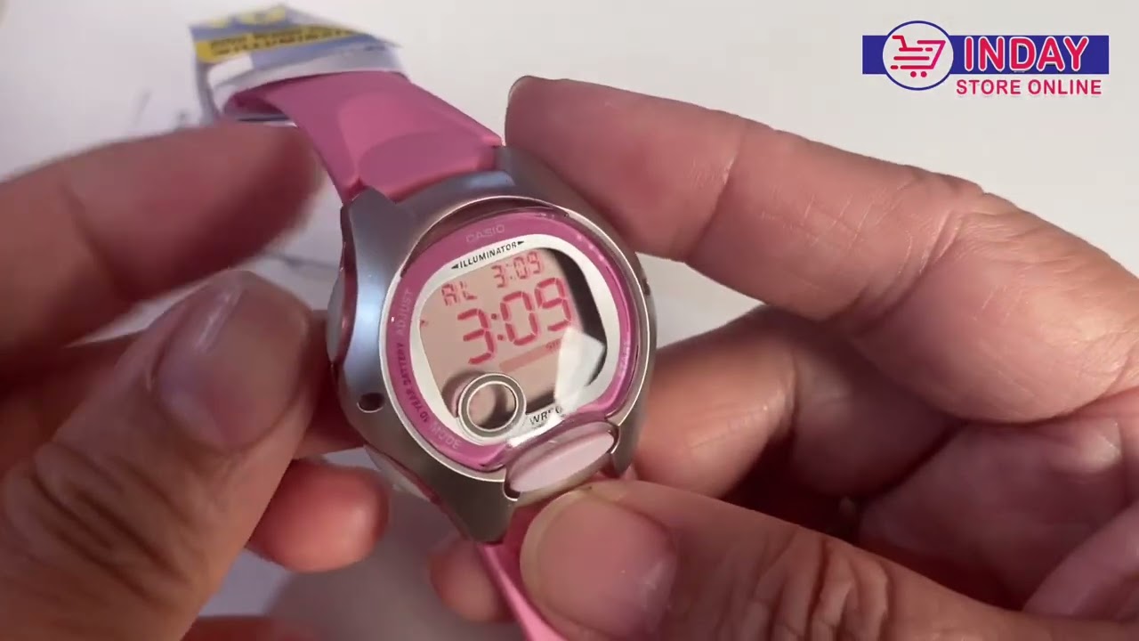 How to alarm Casio LW-200-4 TUTORIAL DAILY ALARM and HOURLY TIME SIGNAL