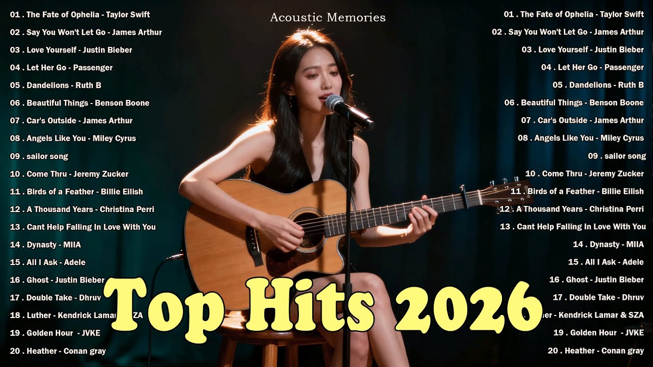 Top Hits 2026💗  Newest English Love Songs  Relax & Chill Vibes ~ Justin Bieber, Adele, Lady Gaga