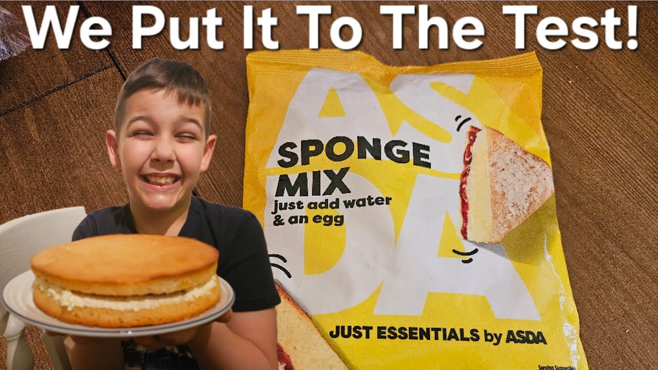Asda Essential Week | Food Review | Sponge Cake Mix 53p