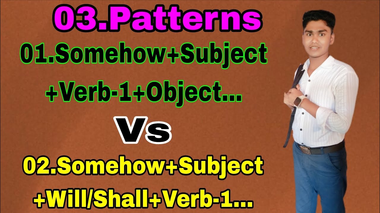 Daily useful 3 patterns or structures 