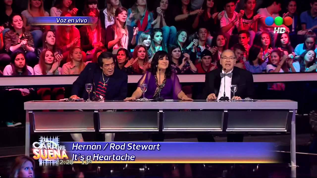 Hernan Drago es Rod Stewart en Tu Cara me Suena 2014 HD