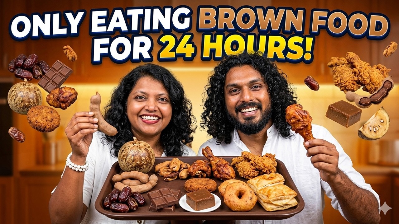 Only Eating BROWN FOOD for 24 Hours | දුඹුරු පාට කෑම විතරයි