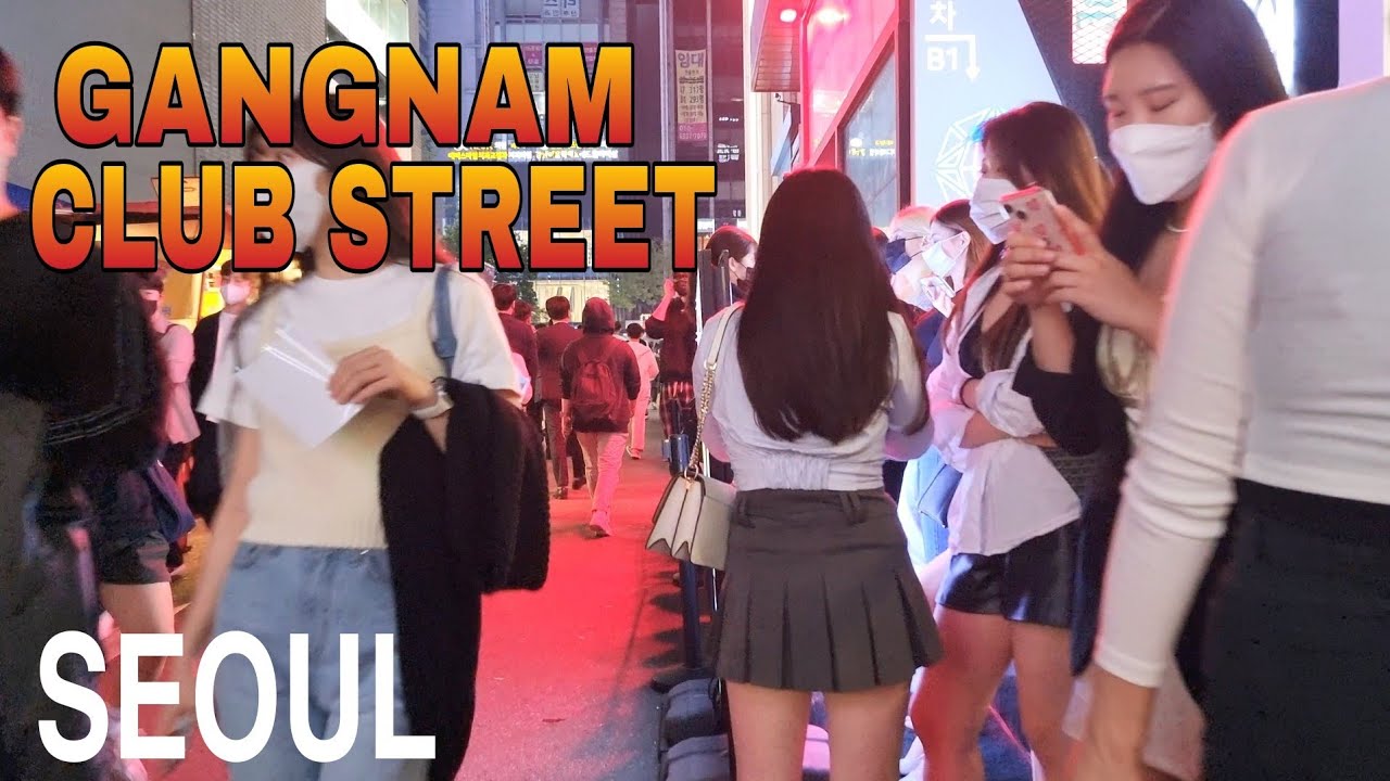 [4K] 🔥🔥Seoul night walk,gangnam club streets,caf&eacute; restaurants and nightclubs are getting crowded