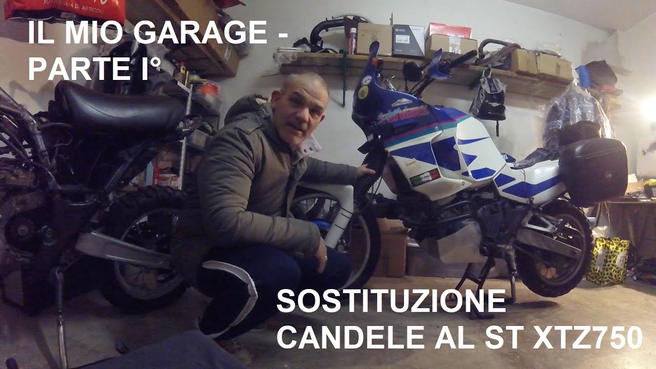 SOSTITUZIONE CANDELE AL SUPER TENERE XTZ750 - IL MIO GARAGE - PARTE PRIMA.